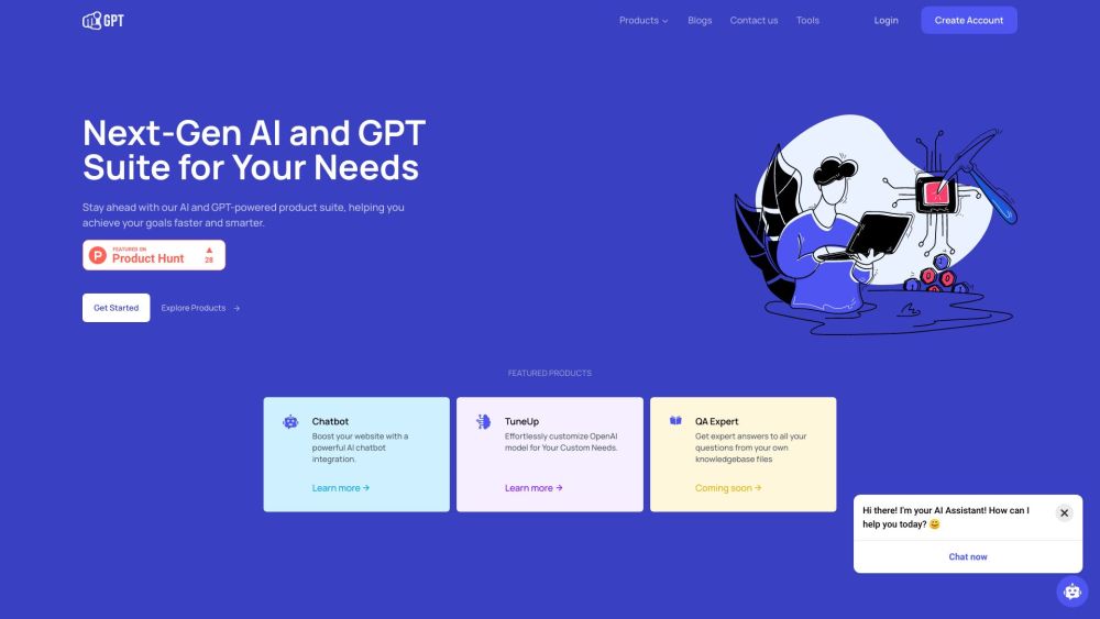 Yourgpt Chatbot website screenshot