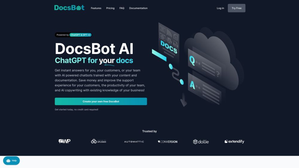 Docsbot Ai website screenshot