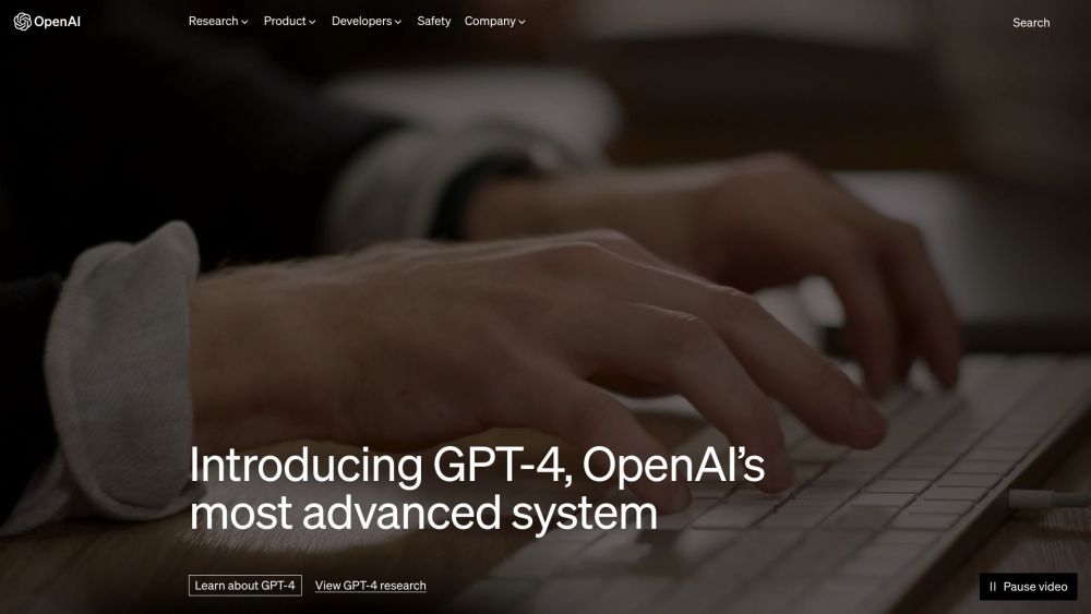 Openai website screenshot