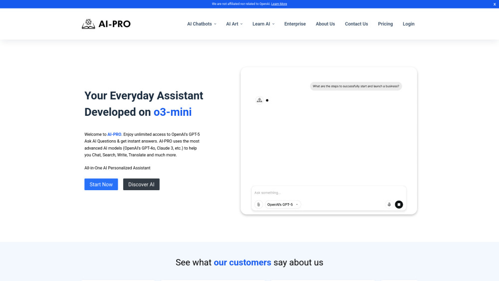 Ai Pro Org website screenshot