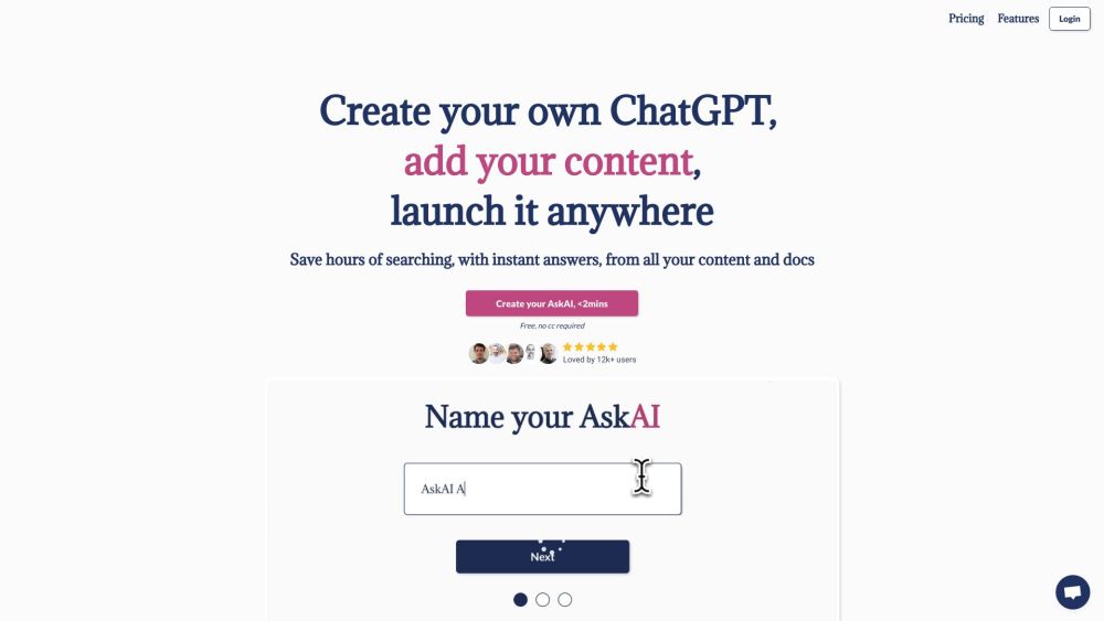 My Askai website screenshot