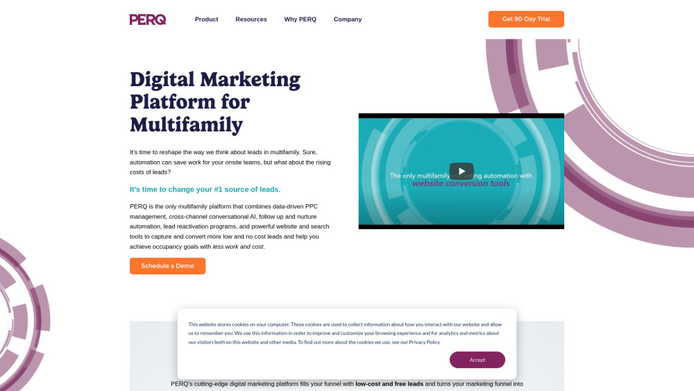 Perq Com website screenshot