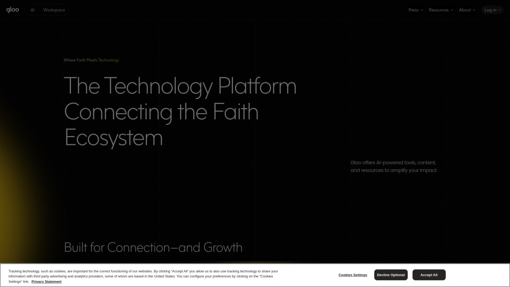 Gloo website screenshot