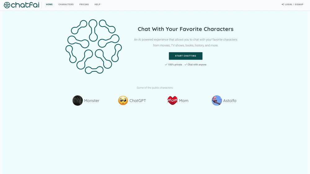 Chatfai website screenshot
