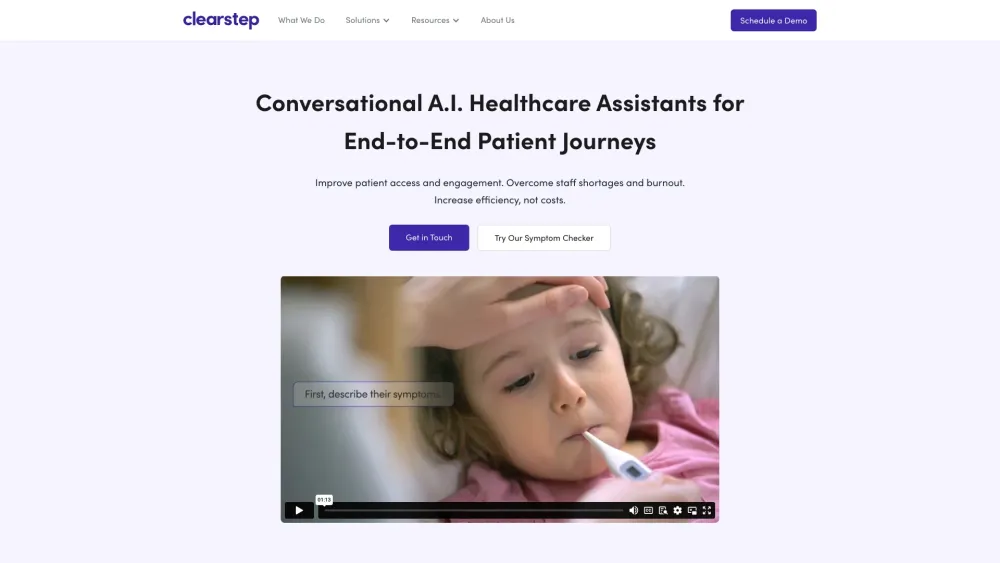 Clearstep Health website screenshot