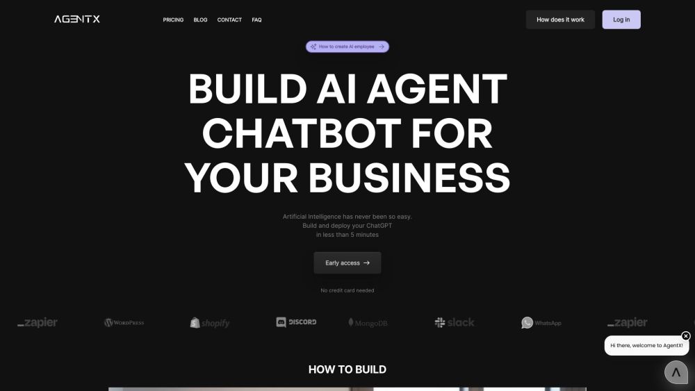 Agentx website screenshot