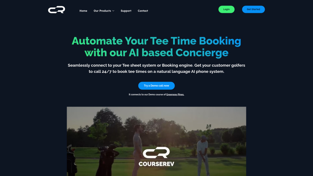 Courserev website screenshot