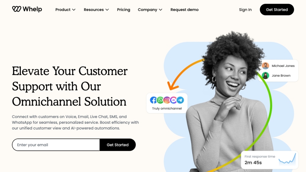 Whelp website screenshot