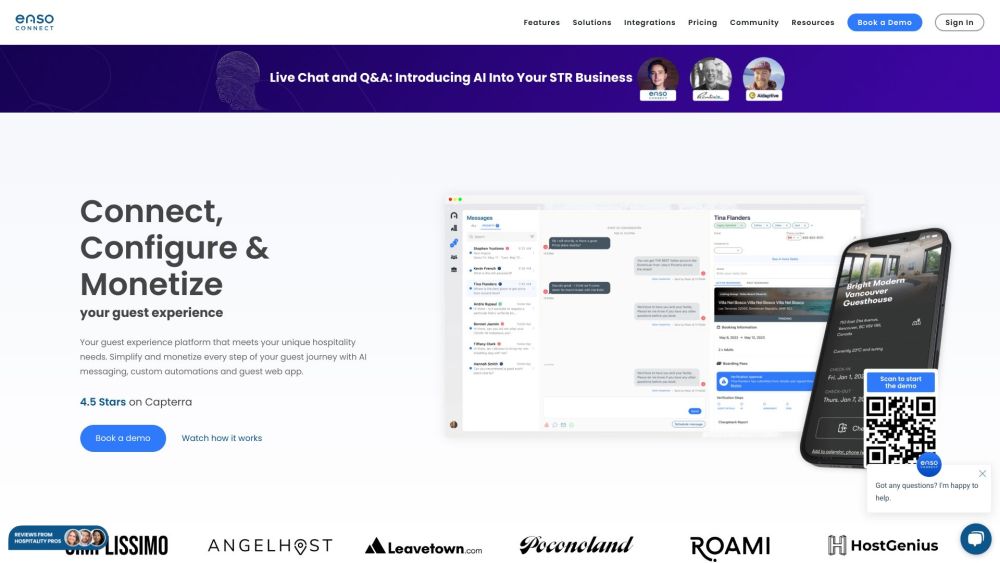Ensoconnect Com website screenshot