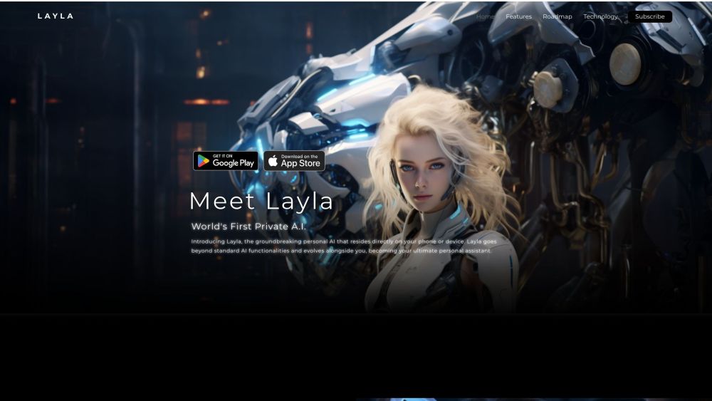 Layla website screenshot
