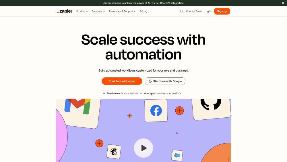 Zapier Com website screenshot