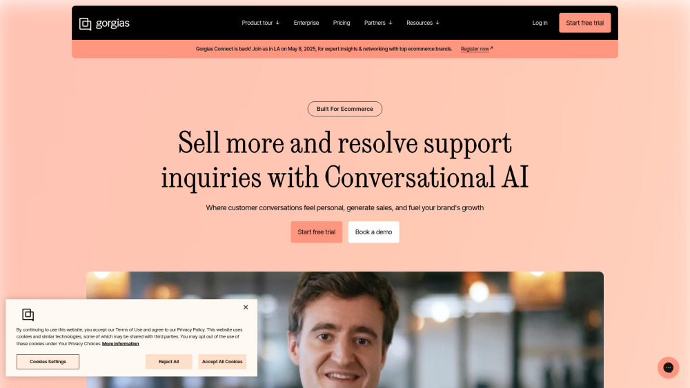 Gorgias website screenshot