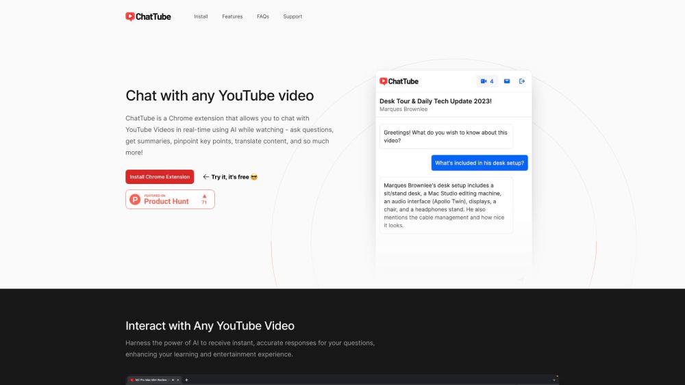 Chattube website screenshot