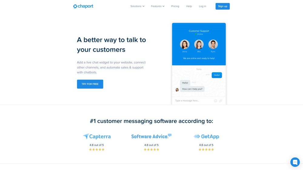 Chaport Com website screenshot