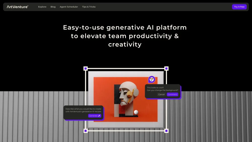 ArtVenture website screenshot