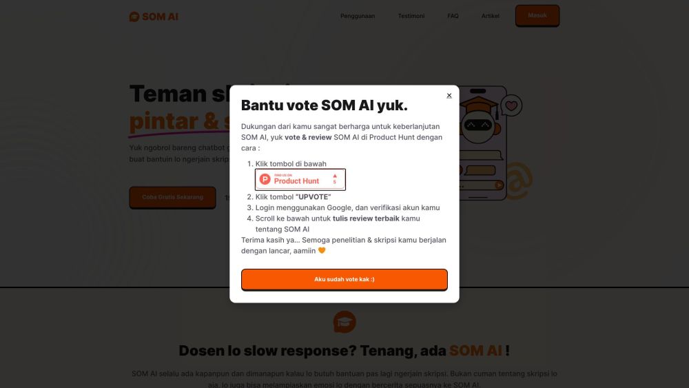 Som Ai website screenshot