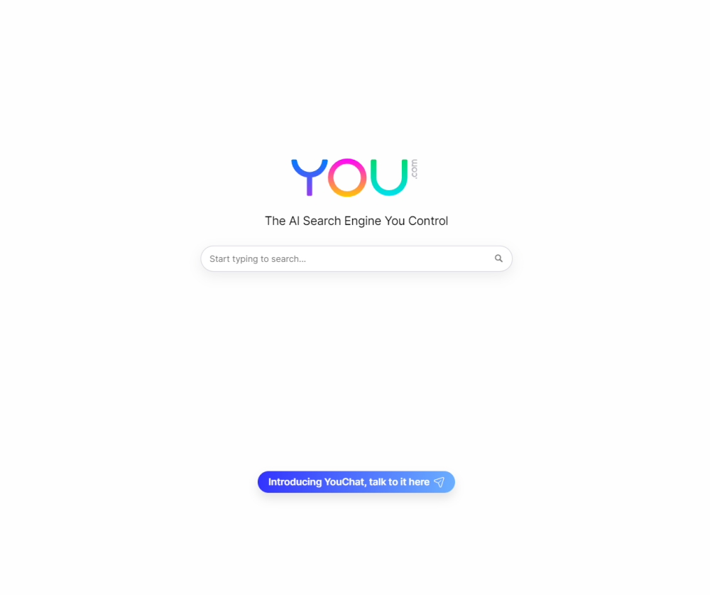 You website screenshot