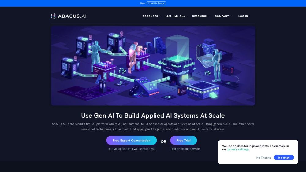 Abacus Ai website screenshot