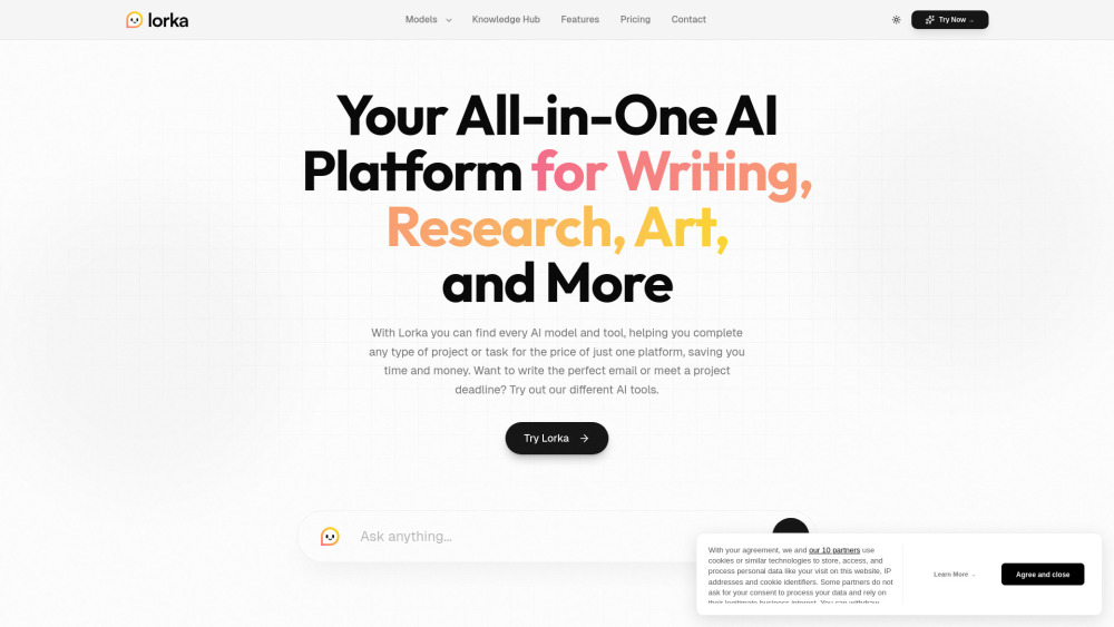 Lorka Ai website screenshot