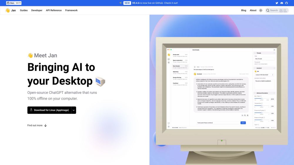 Jan website screenshot