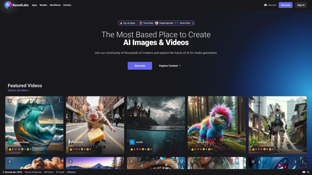 Basedlabs website screenshot