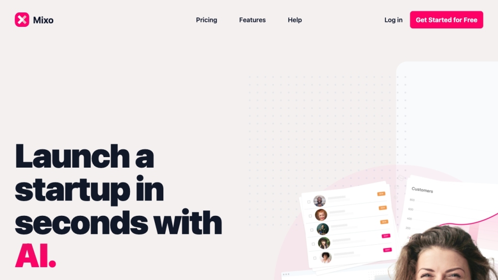Mixo Io website screenshot