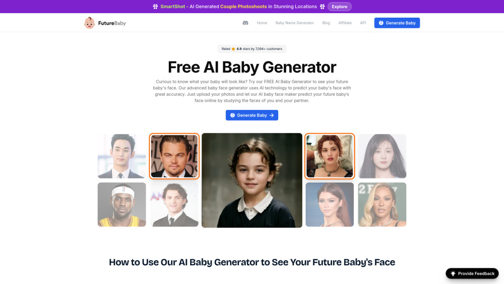 Ai Baby Generator Futurebaby 1 website screenshot