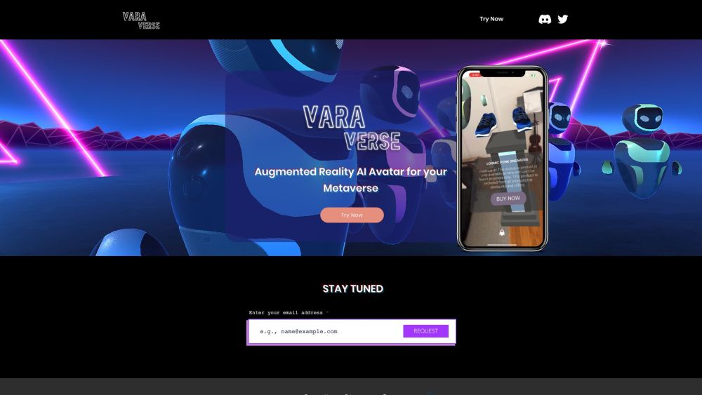 Varaverse website screenshot