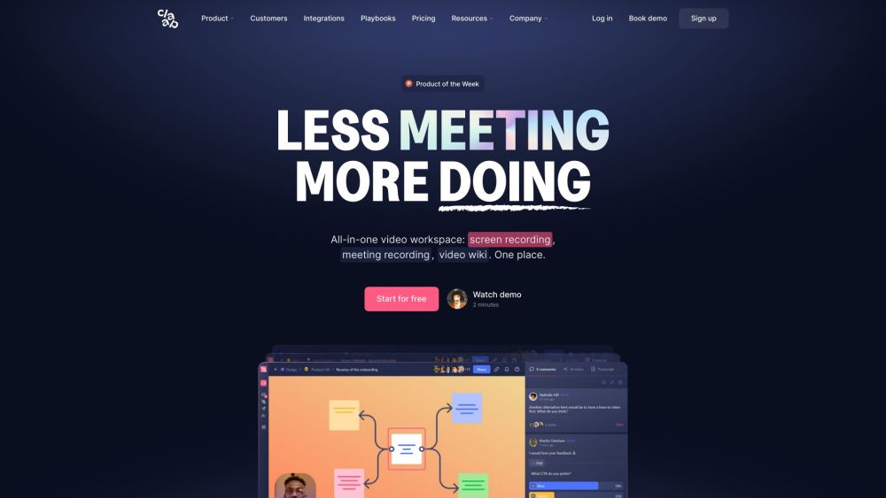 Claap 2 0 website screenshot