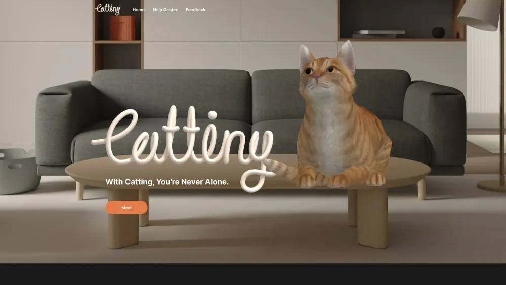 Catting website screenshot