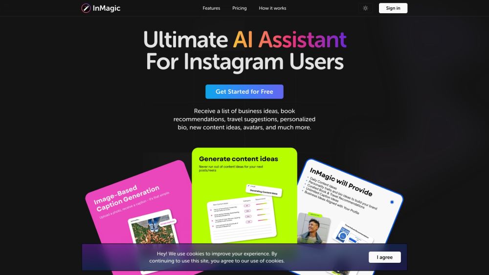 Inmagic Ai website screenshot