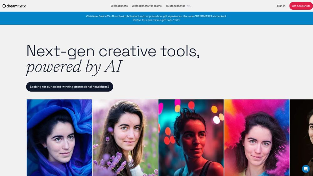 Dreamwave Ai website screenshot