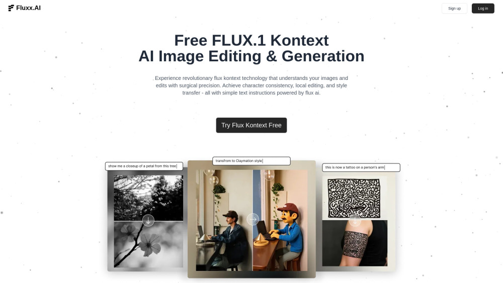 Fluxx Ai website screenshot