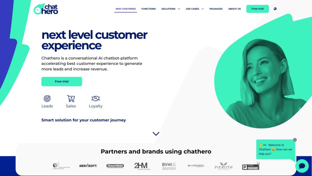 Chathero Ai website screenshot