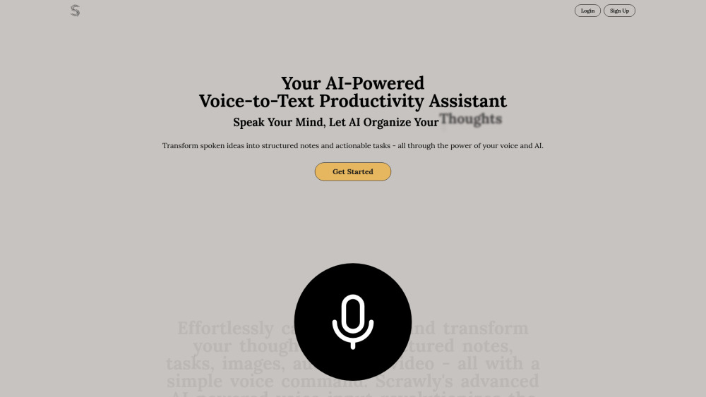 Scrawly Ai website screenshot