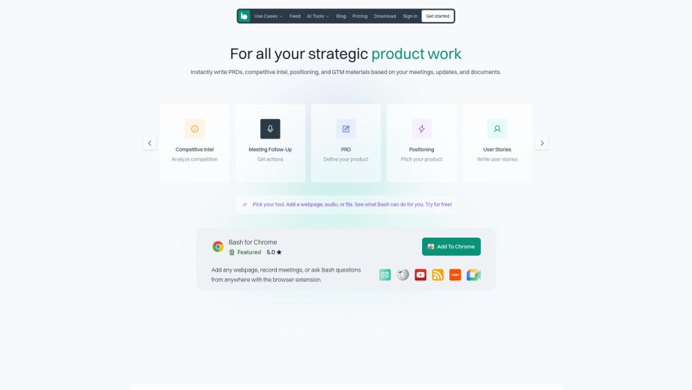 Bash website screenshot