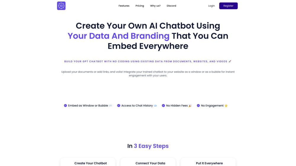 I website screenshot