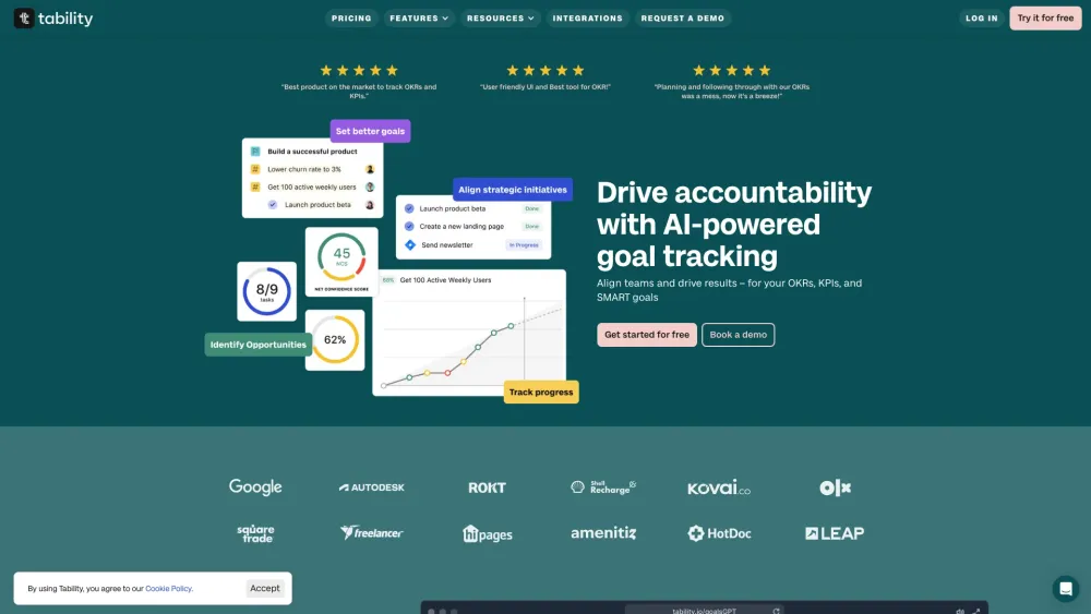Tability Io website screenshot