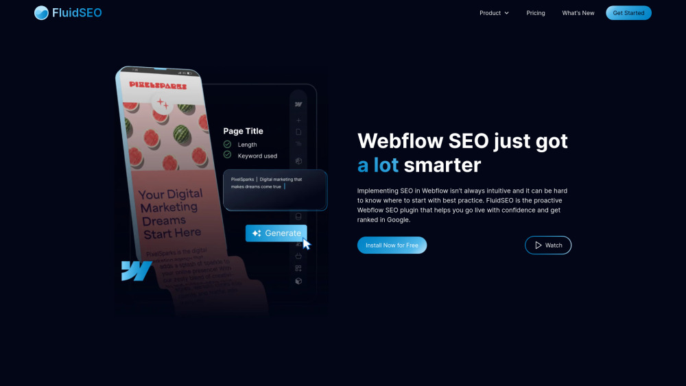 Fluidseo website screenshot