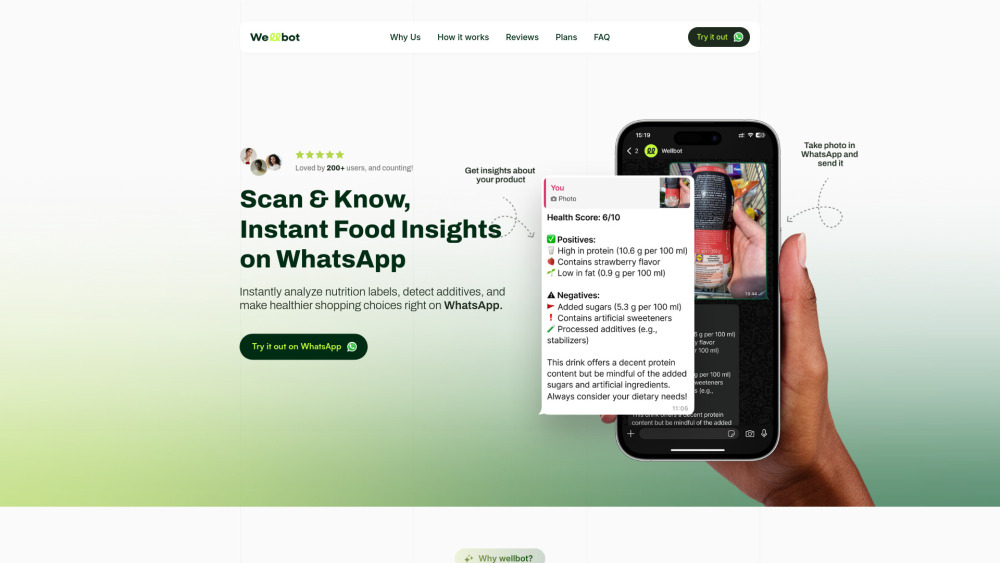 Wellbot website screenshot