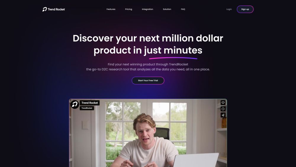 Trendrocket Io website screenshot