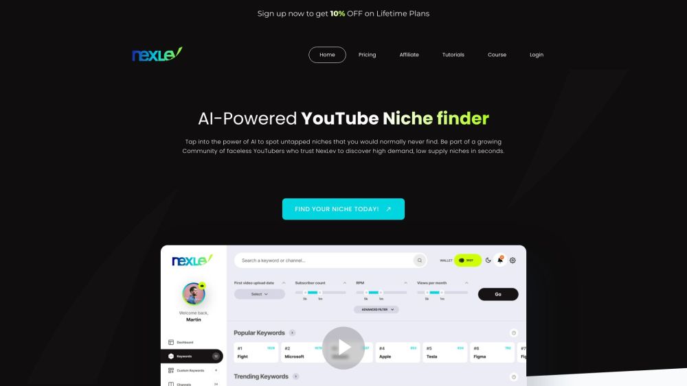 Nexlev Io website screenshot