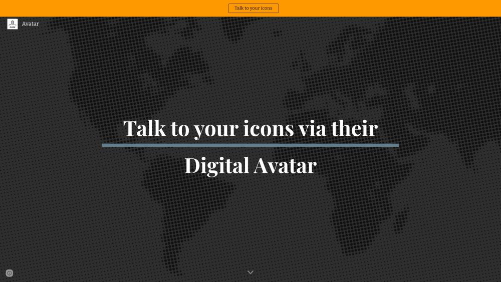 Avatar website screenshot