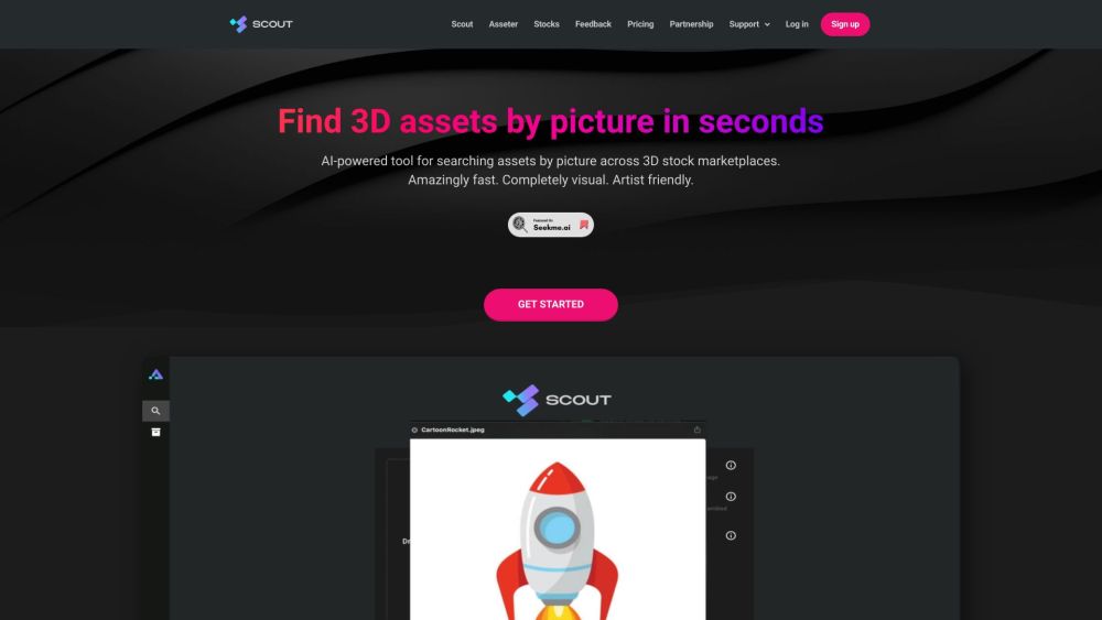 Scout By Asseter Ai website screenshot