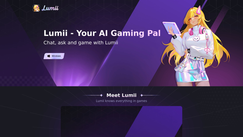 Lumii website screenshot