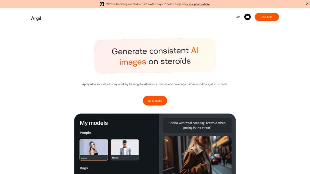 Argil website screenshot
