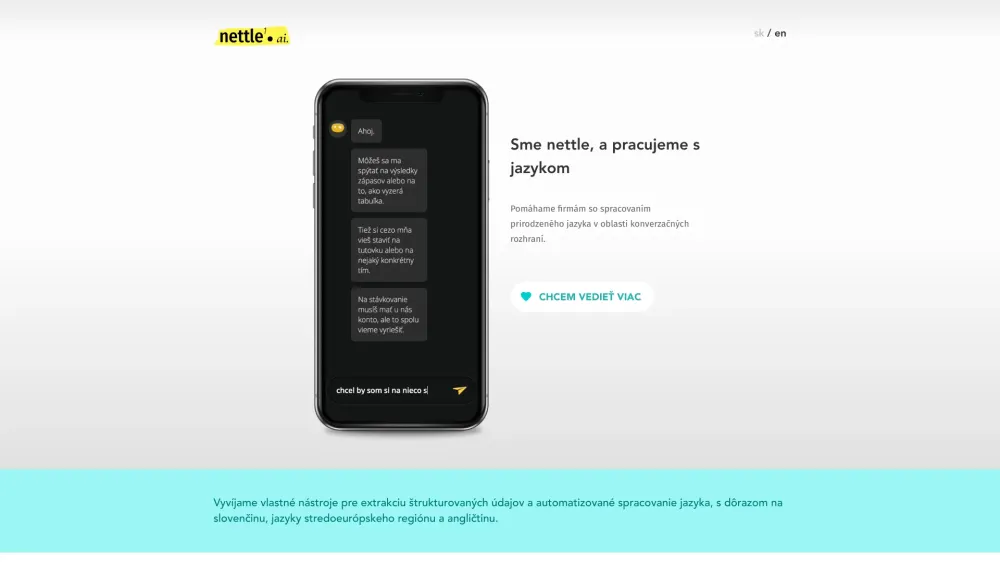 Nettle Ai website screenshot