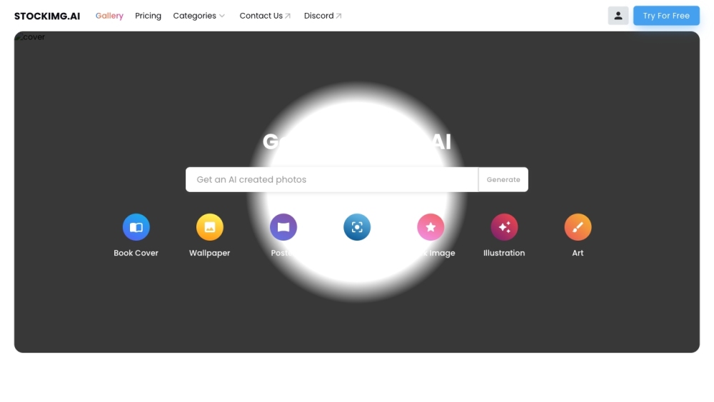 Stockimg Ai website screenshot