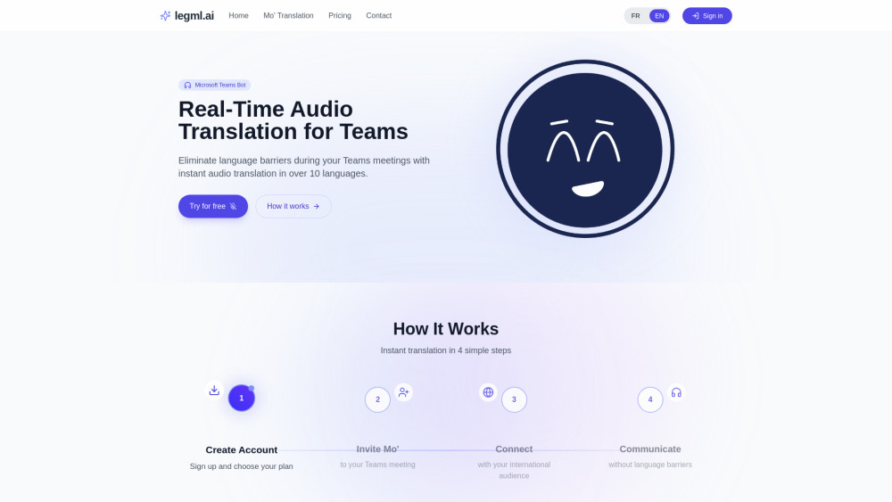 Mo website screenshot