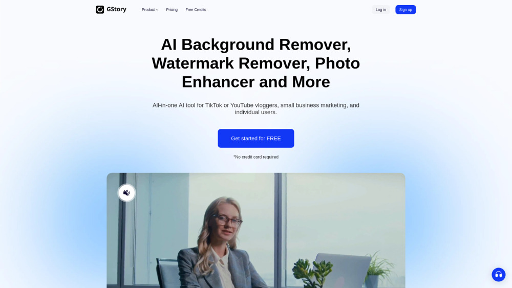 Gstory Ai website screenshot